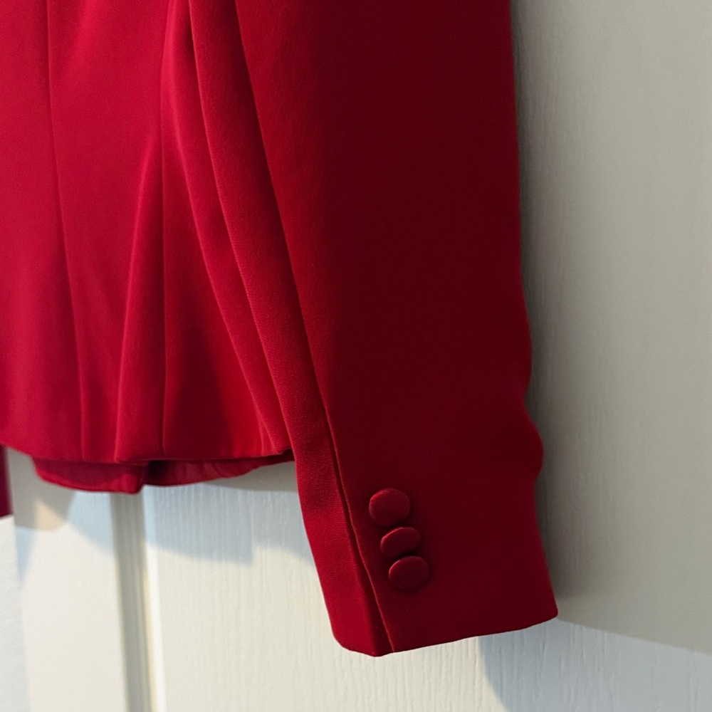 Red Women's Blazer - Picture 4 of 8